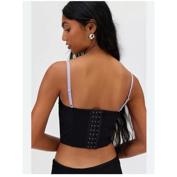 Out From Under Dehlia ribbon trim corset top - Picture 2 of 6